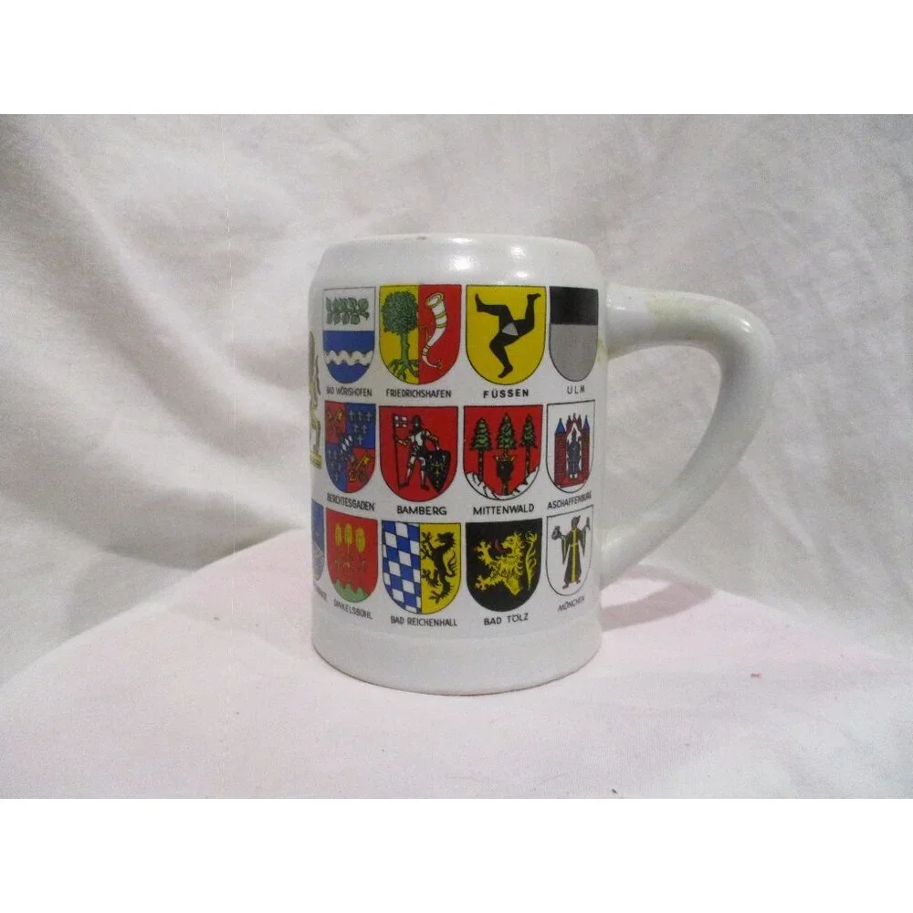 Beer Stein BAYERN Half Liter‎ Mug, EUC Ceramarte Made in Brazil coat of arms
